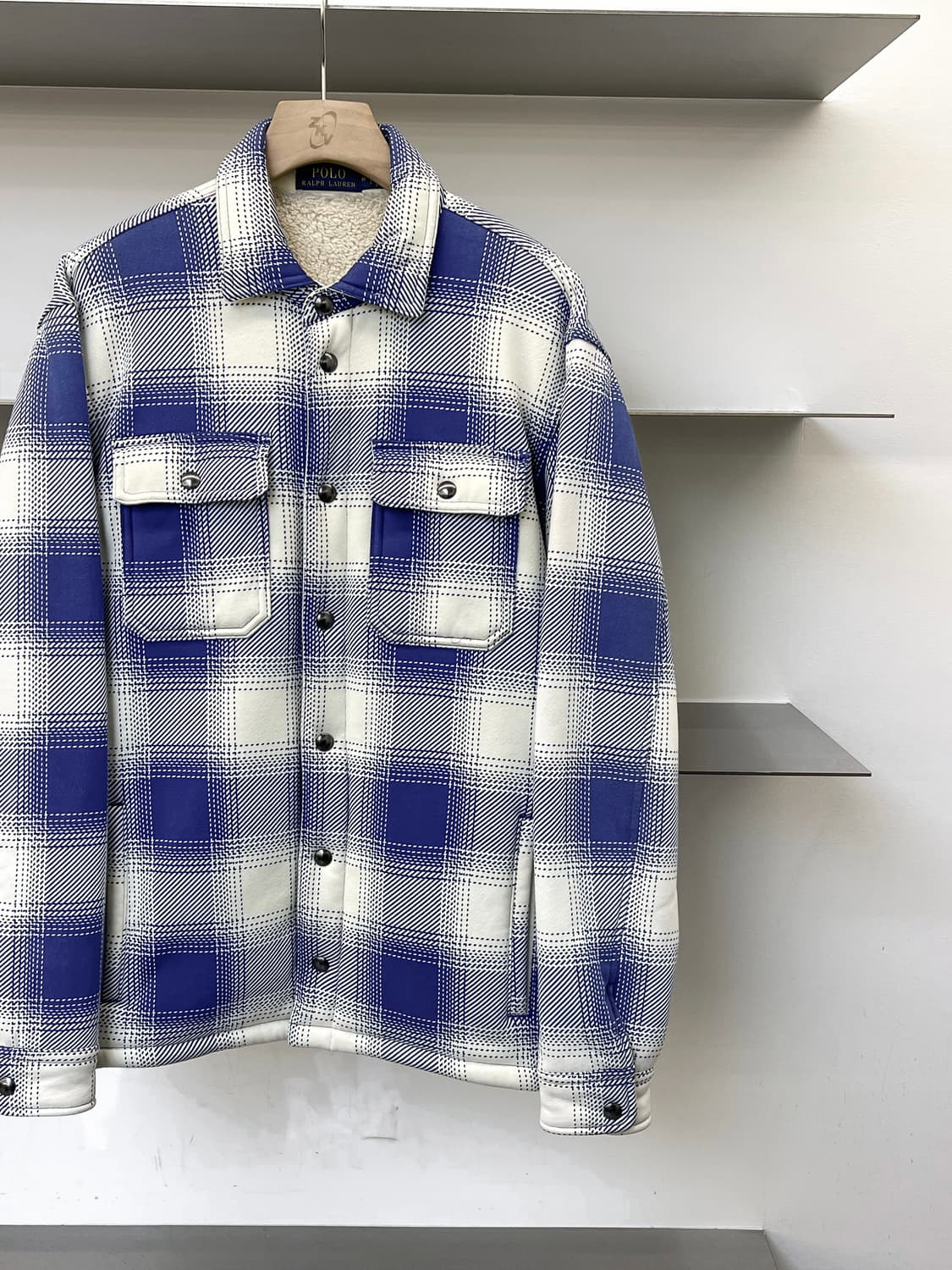 폴로랄프로렌 플레이드 체크 플리스 자켓 상품이미지3
