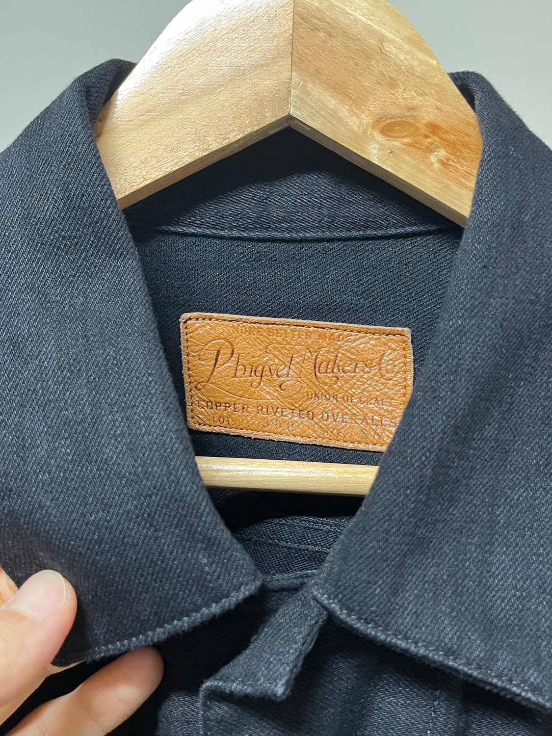 Phigvel pm-300 black classic jean jacket 상품이미지3