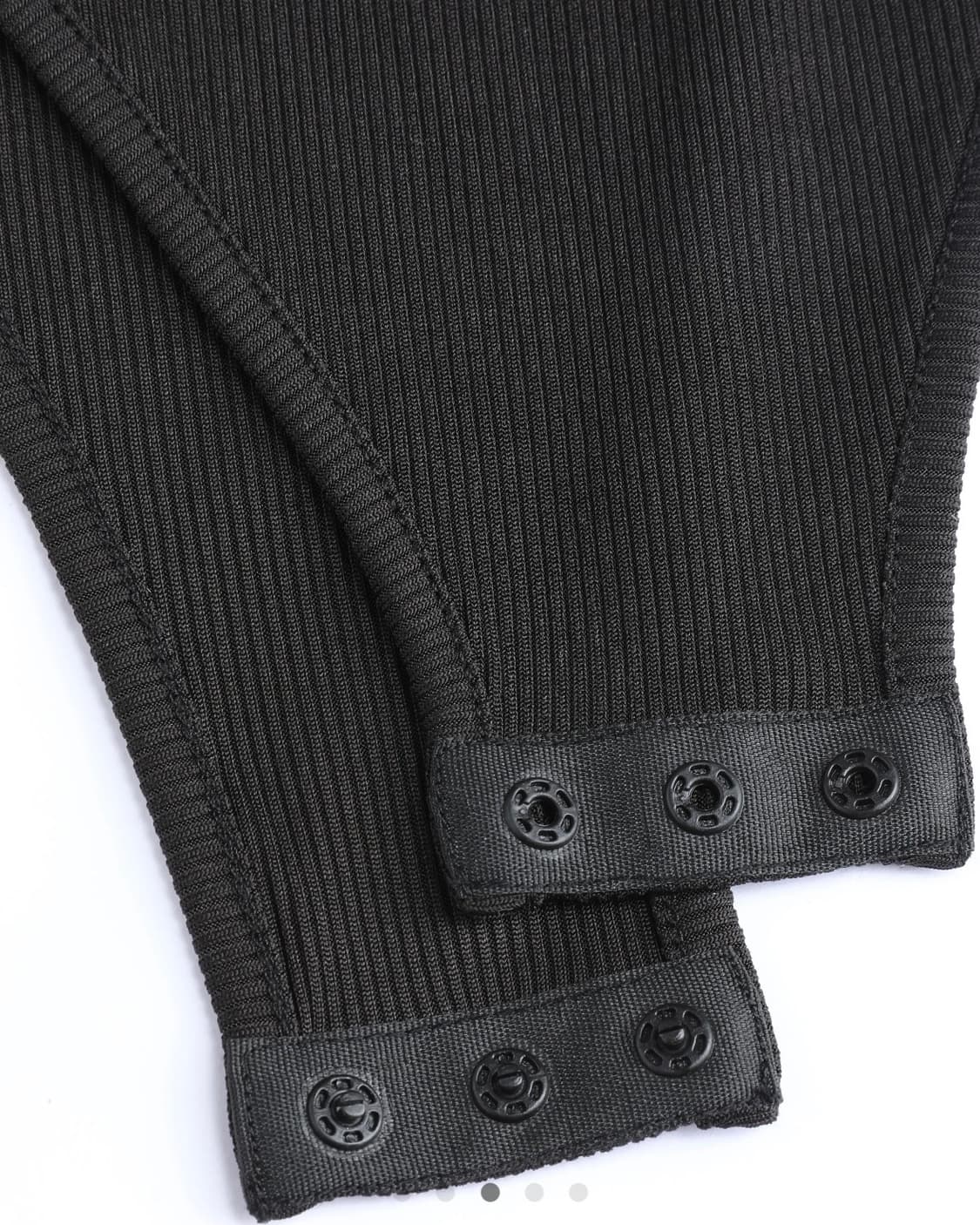 SOLID BUTTON-UP COLLARED BODYSUIT 상품이미지3