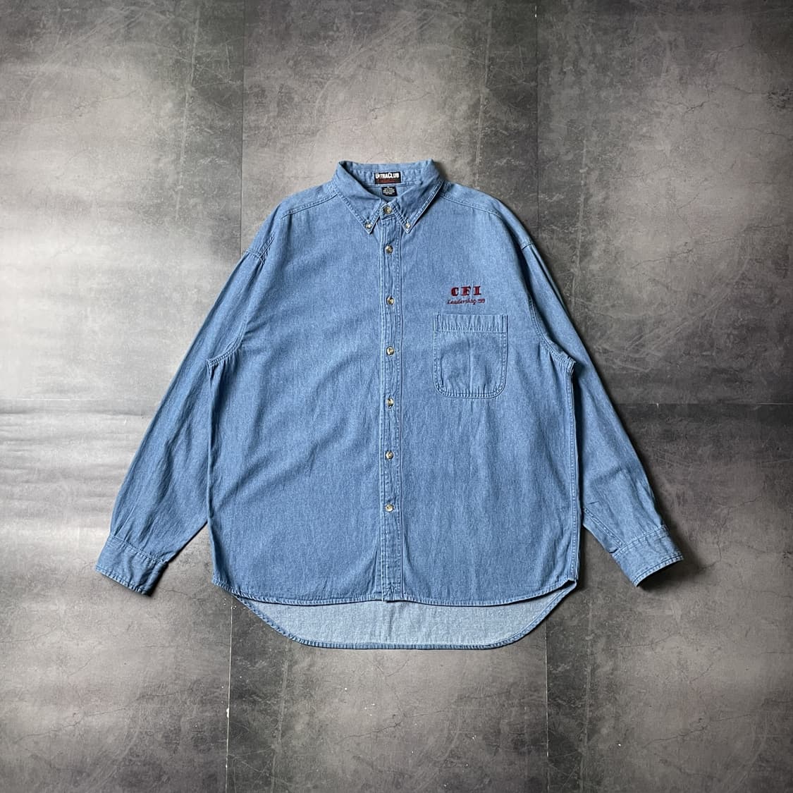 ULTRACLUB 빈티지 다운버튼 코튼 데님 셔츠 A00732 상품이미지1