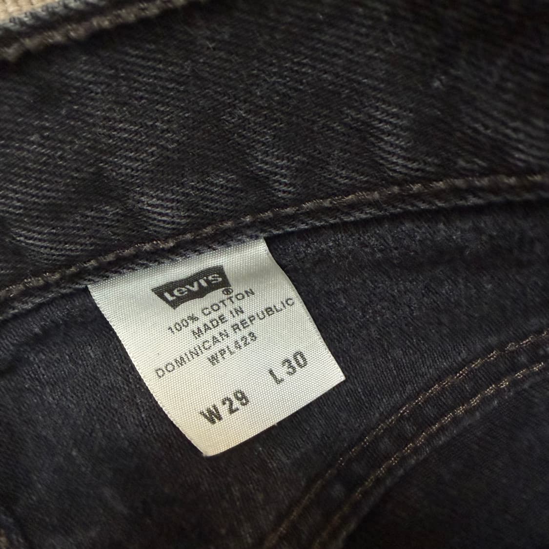 00s levis 501 리바이스 블랙 데님 상품이미지3