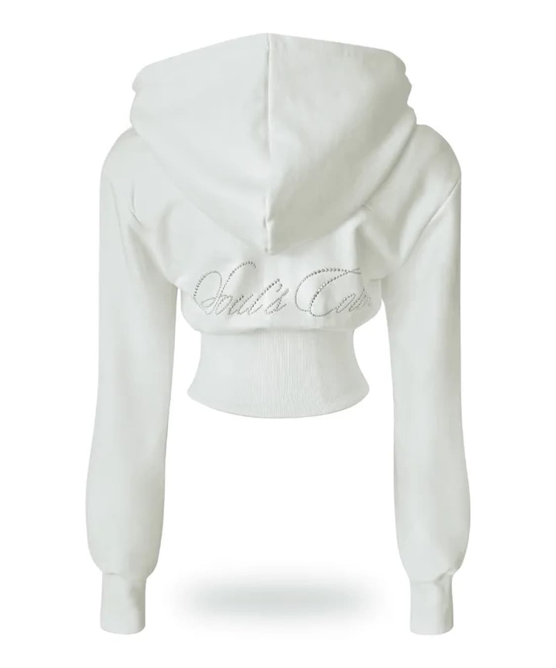 SOULSCOLOR 쥬얼 레터링 크롭 후드집업 상품이미지2