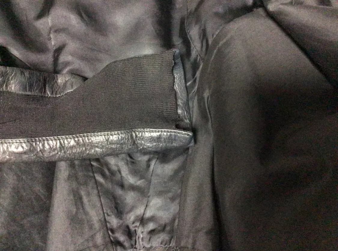 릭오웬스 하이넥 레더자켓 42 상품이미지2