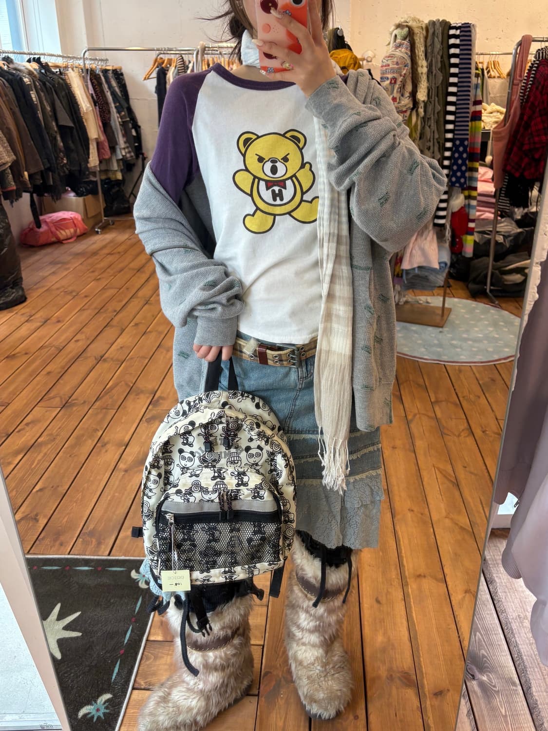 히스테릭글래머 퍽베어 7부 슬리브 상품이미지4