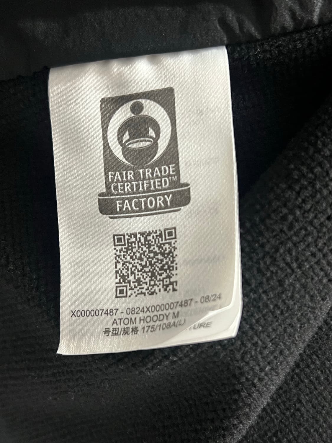 아크테릭스 아톰 후디 블랙 L 상품이미지7