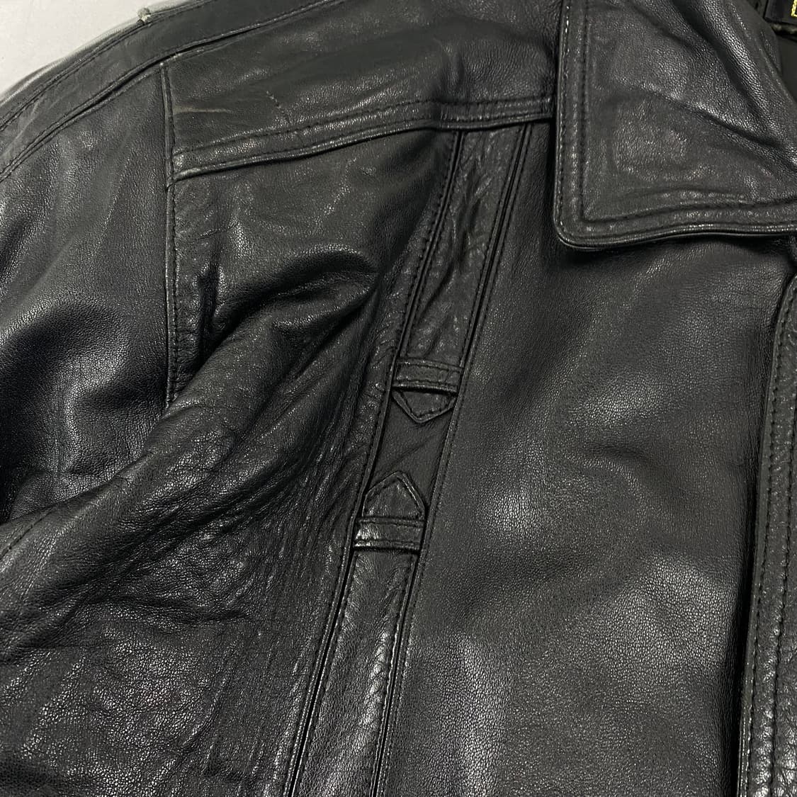 JPN 빈티지 더 레더 샵 양가죽 A-2 레더 봄버 자켓 (100) 상품이미지3