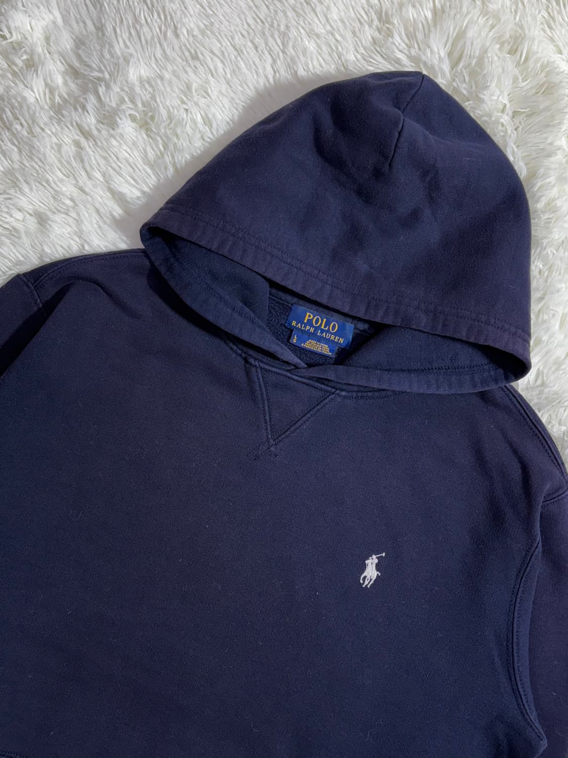 폴로 랄프로렌 화이트포니 네이비 후드  상품이미지4