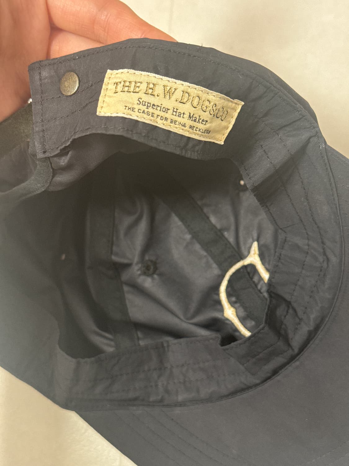 the hw dog&co 모자 블랙 상품이미지3