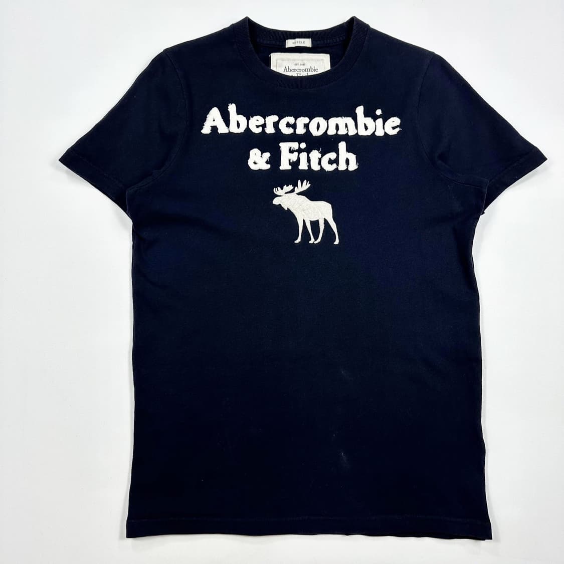 아베크롬비 피치 A&F 네이비 반팔 티셔츠 (M) 상품이미지2