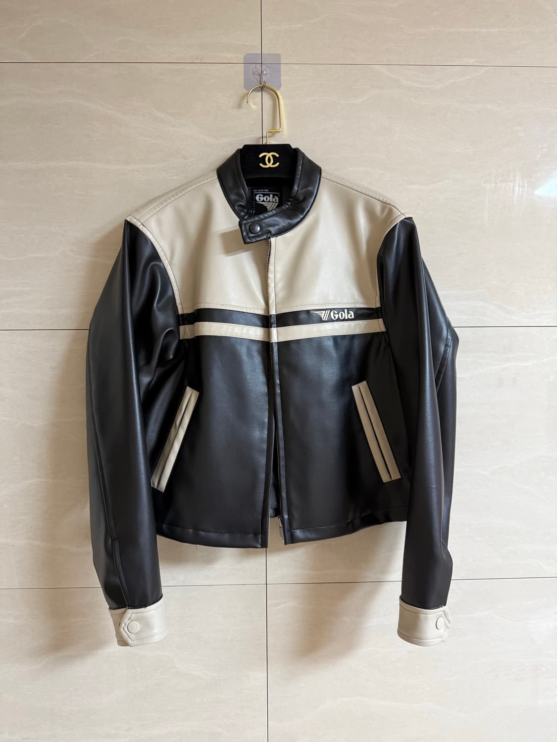 골라 클래식 바이커 레더자켓 S 상품이미지1