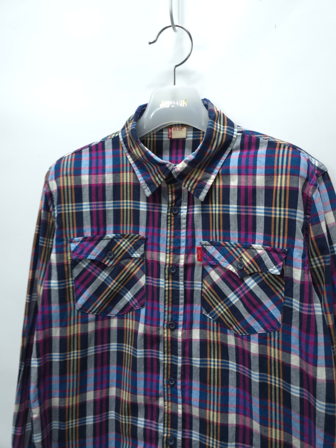 리바이스 여성 레드탭 퍼플 멀티 체크 웨스턴 셔츠(66) 상품이미지3