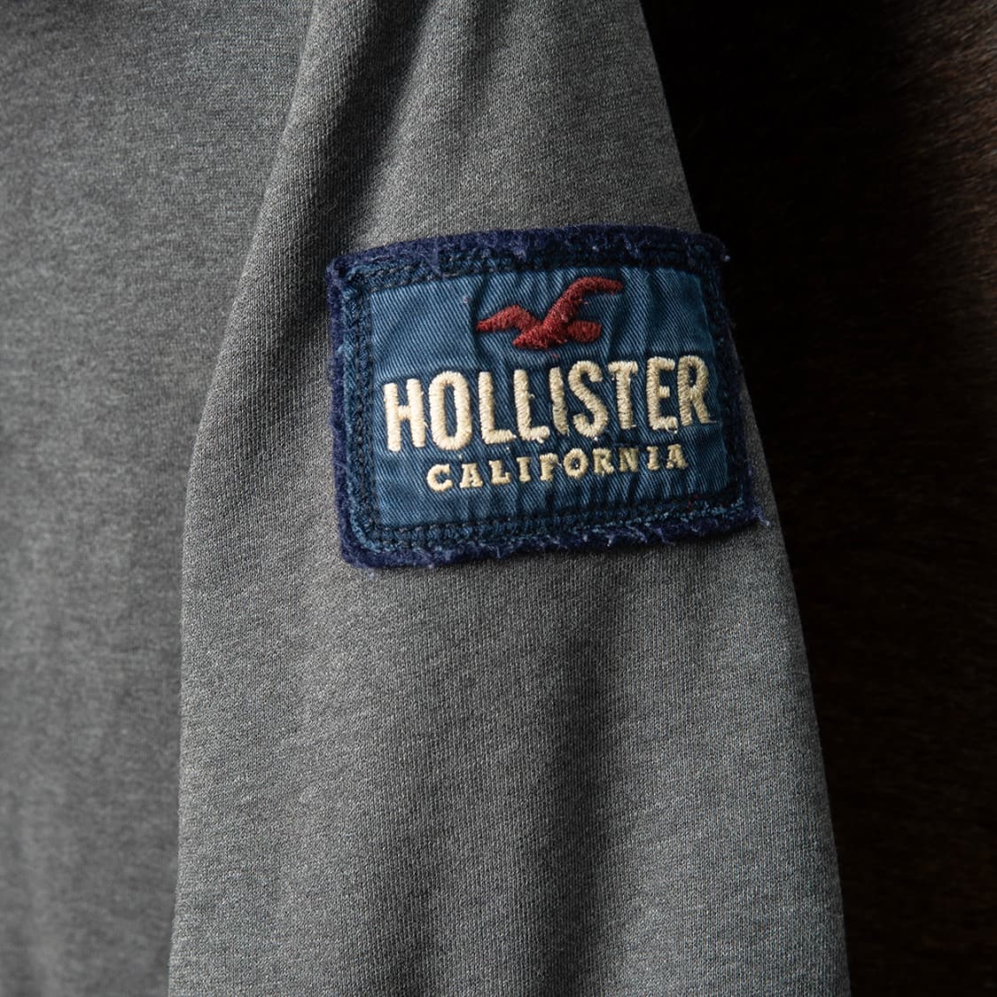 [103] 00s 홀리스터 쉐르파 라이닝 후드집업 챠콜 그레이  상품이미지3