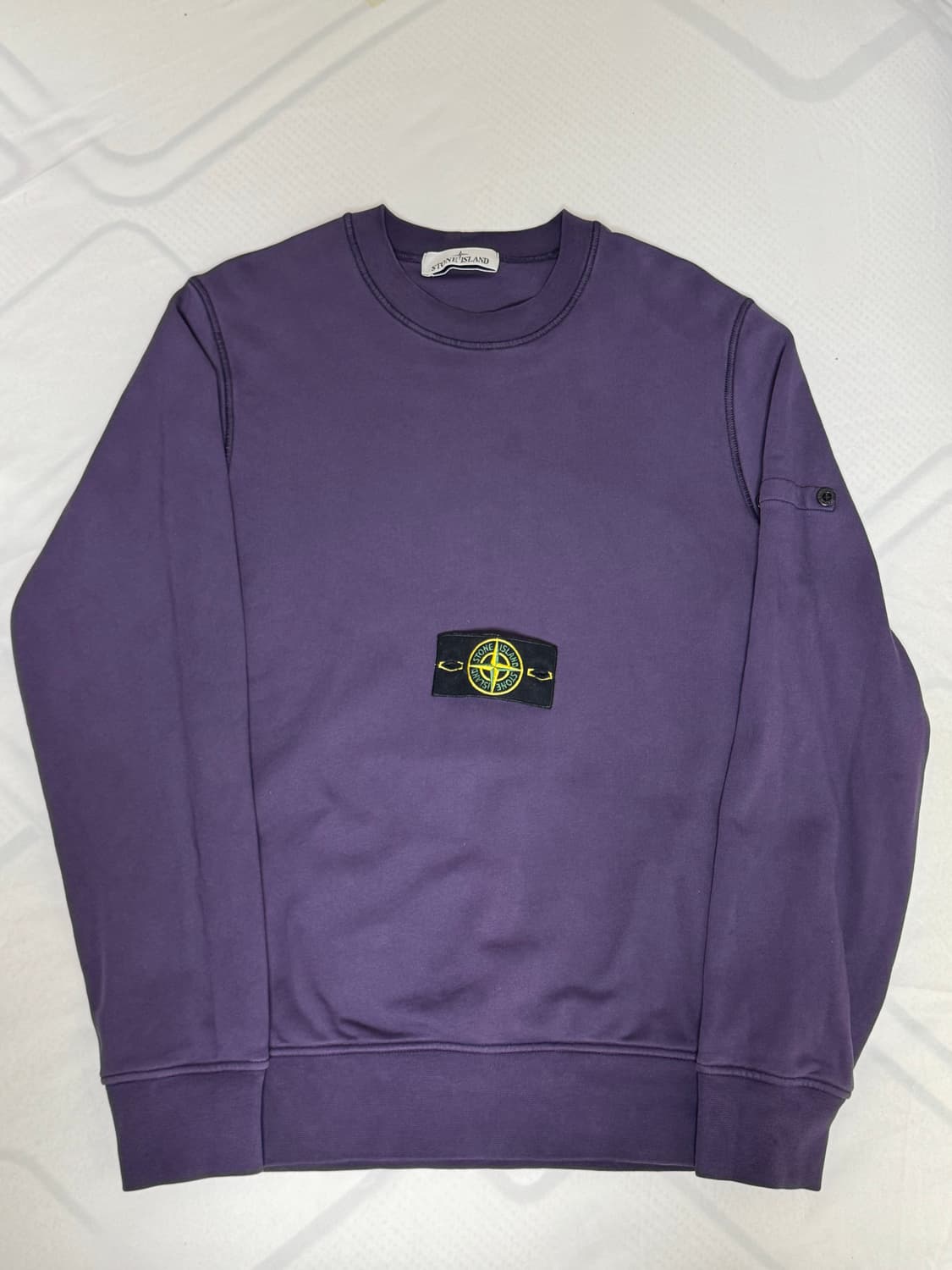 [M]23SS 스톤아일랜드 크루넥 퍼플 맨투맨 상품이미지1