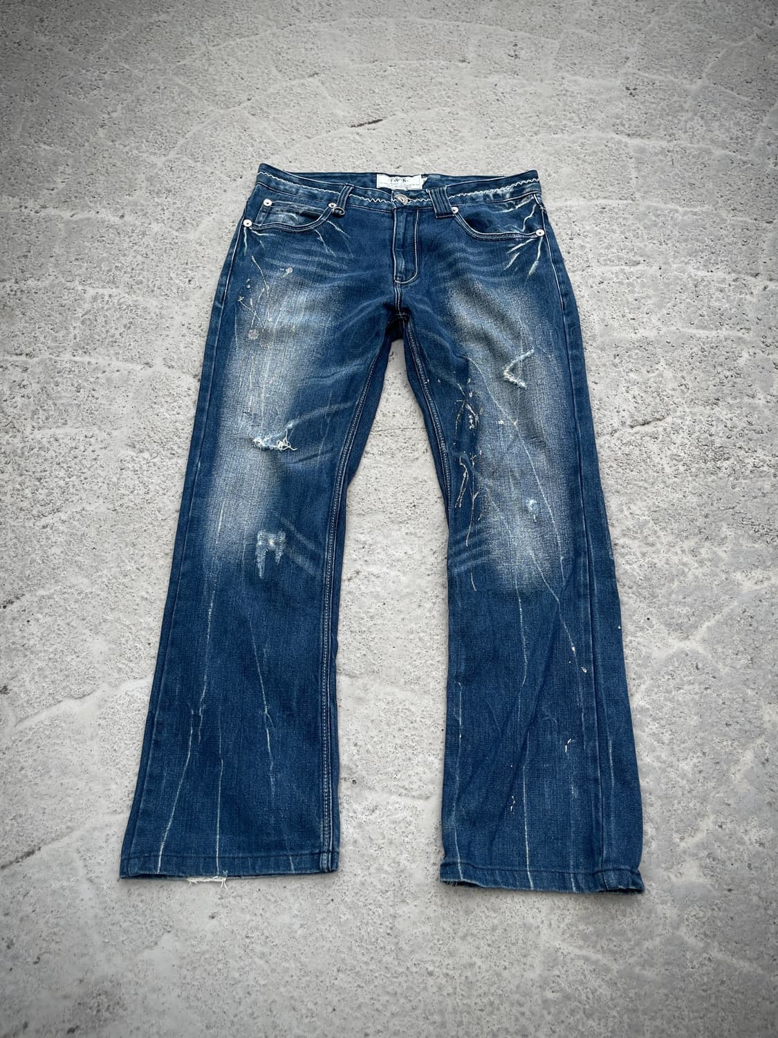 F&b painting cutting denim jean 상품이미지1