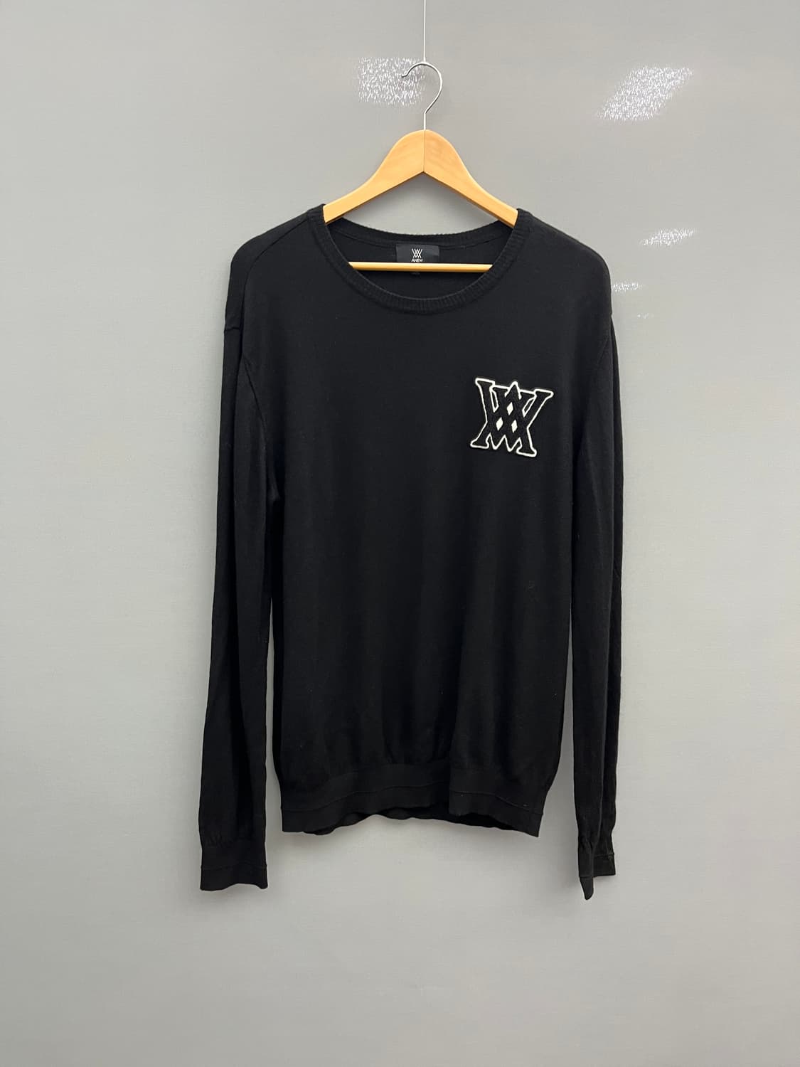 어뉴골프 남성 부클자수 캐시미어풀오버 22년1월 상품이미지1