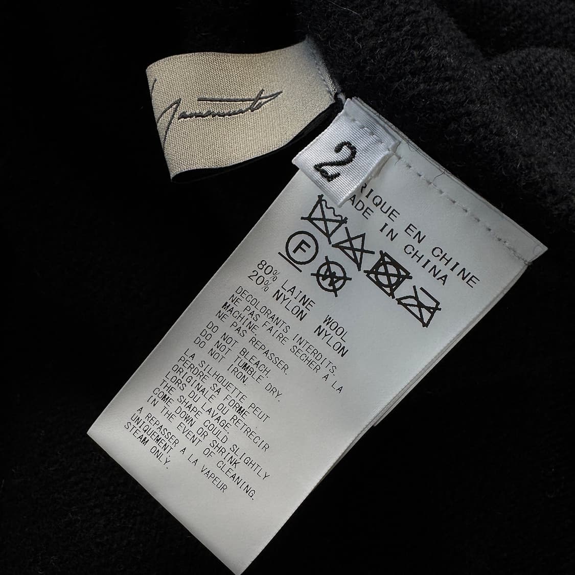 요지야마모토 신형 터틀넥 언발 니트 상품이미지3