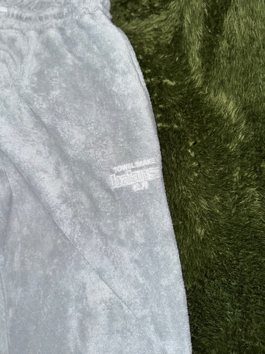 [2] Balansa 발란사 X 송월 타올 테리 조거 팬츠 그레이 상품이미지5