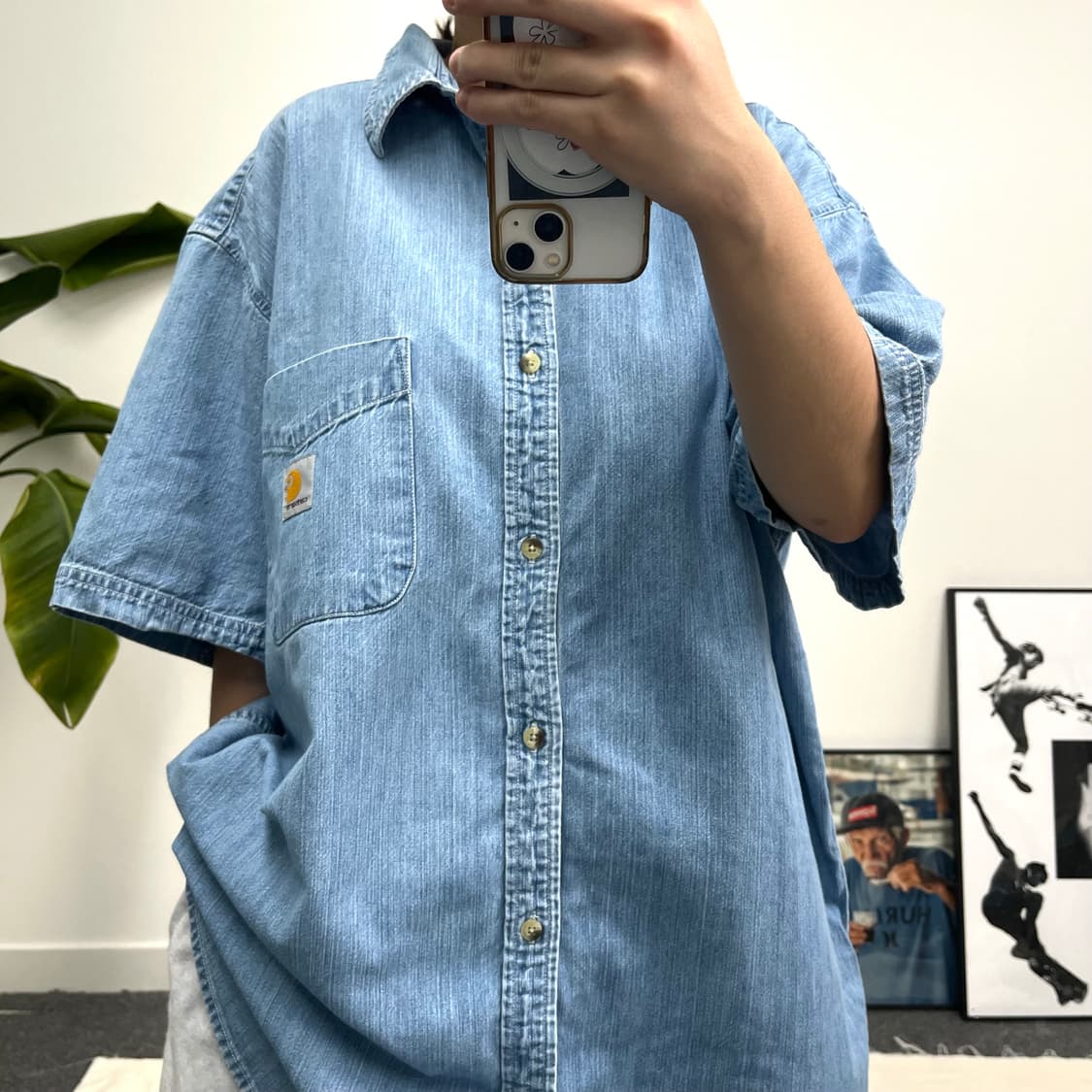 칼하트 데님셔츠 상품이미지1