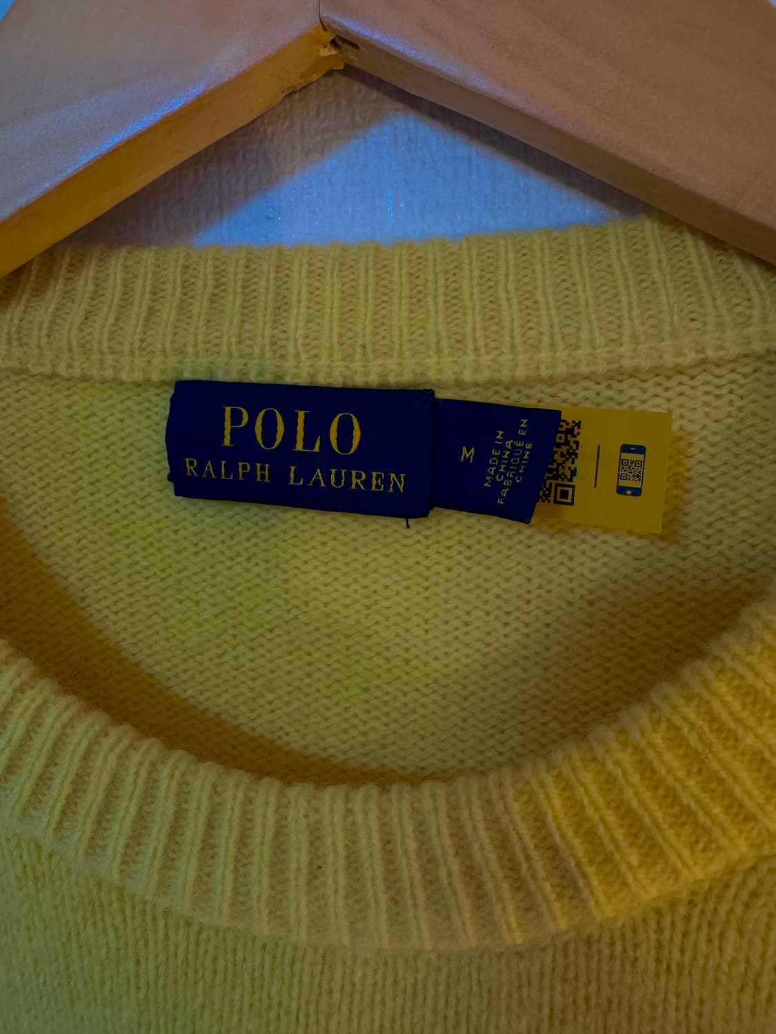 [M]폴로 랄프로렌 포니로고 캐시미어 니트 옐로우 상품이미지5