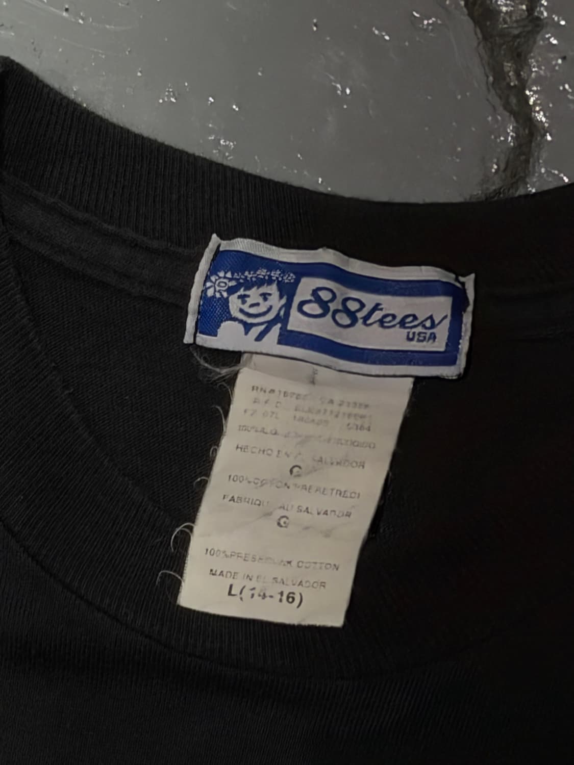 88 tees 우먼 블랙 티셔츠 (USA) 상품이미지3