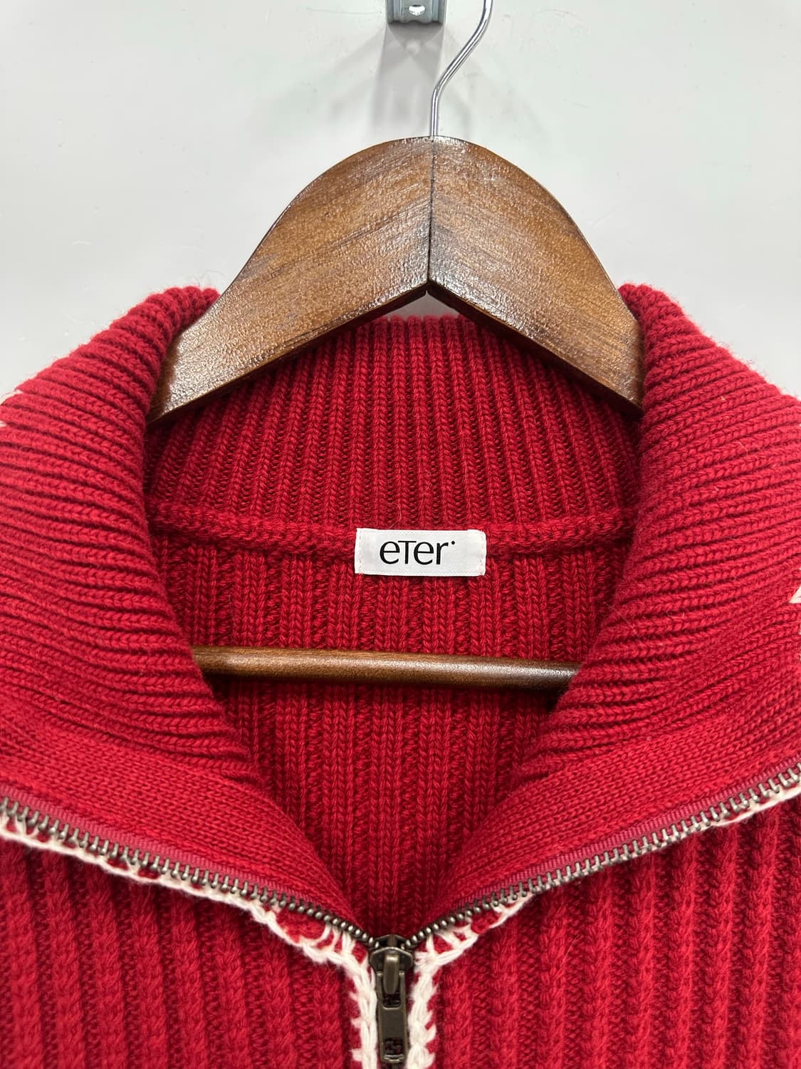 빈티지 니트 집업 상품이미지2