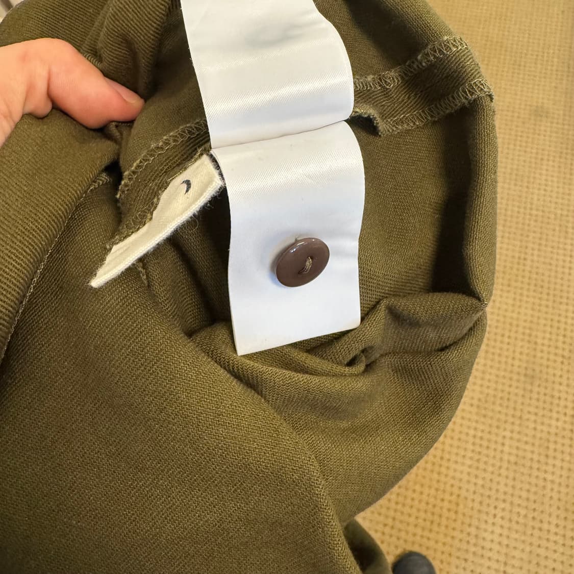 카키 하이웨스트 투웨이 스커트 상품이미지8