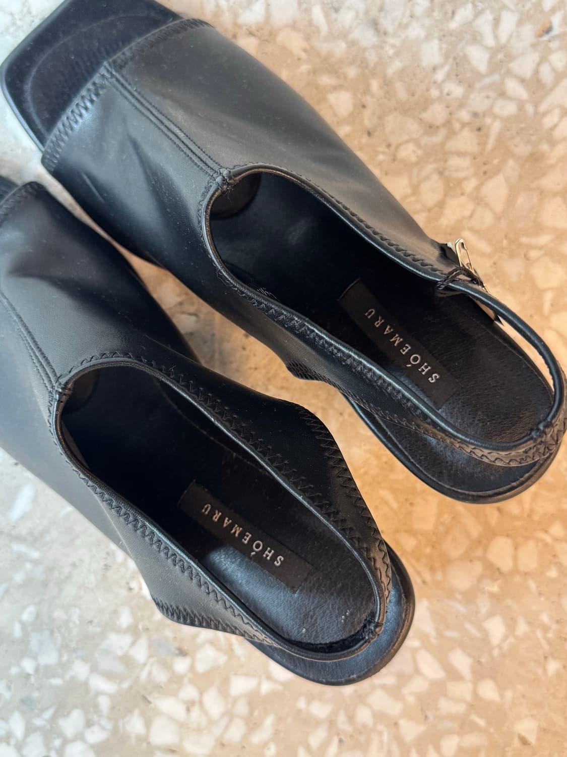 SHOEMARU black square sandals 상품이미지7