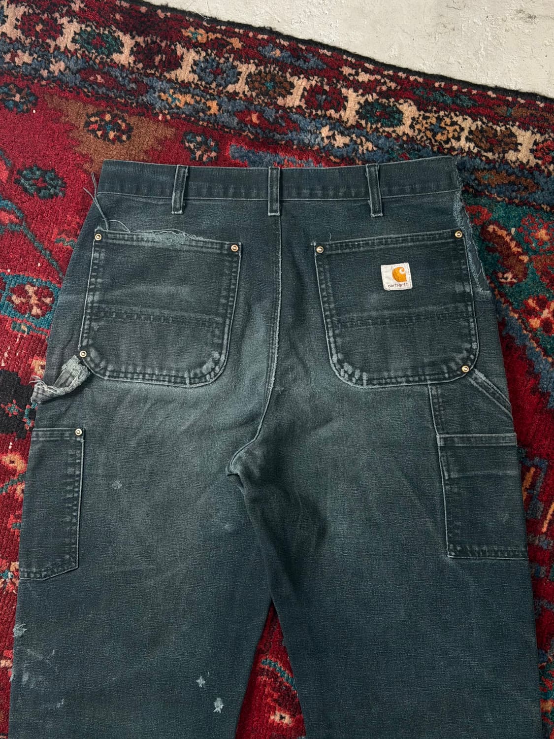 *RARE* OG 칼하트 B01 더블니 블랙 칼하트 썩블니 하드페이딩 상품이미지6