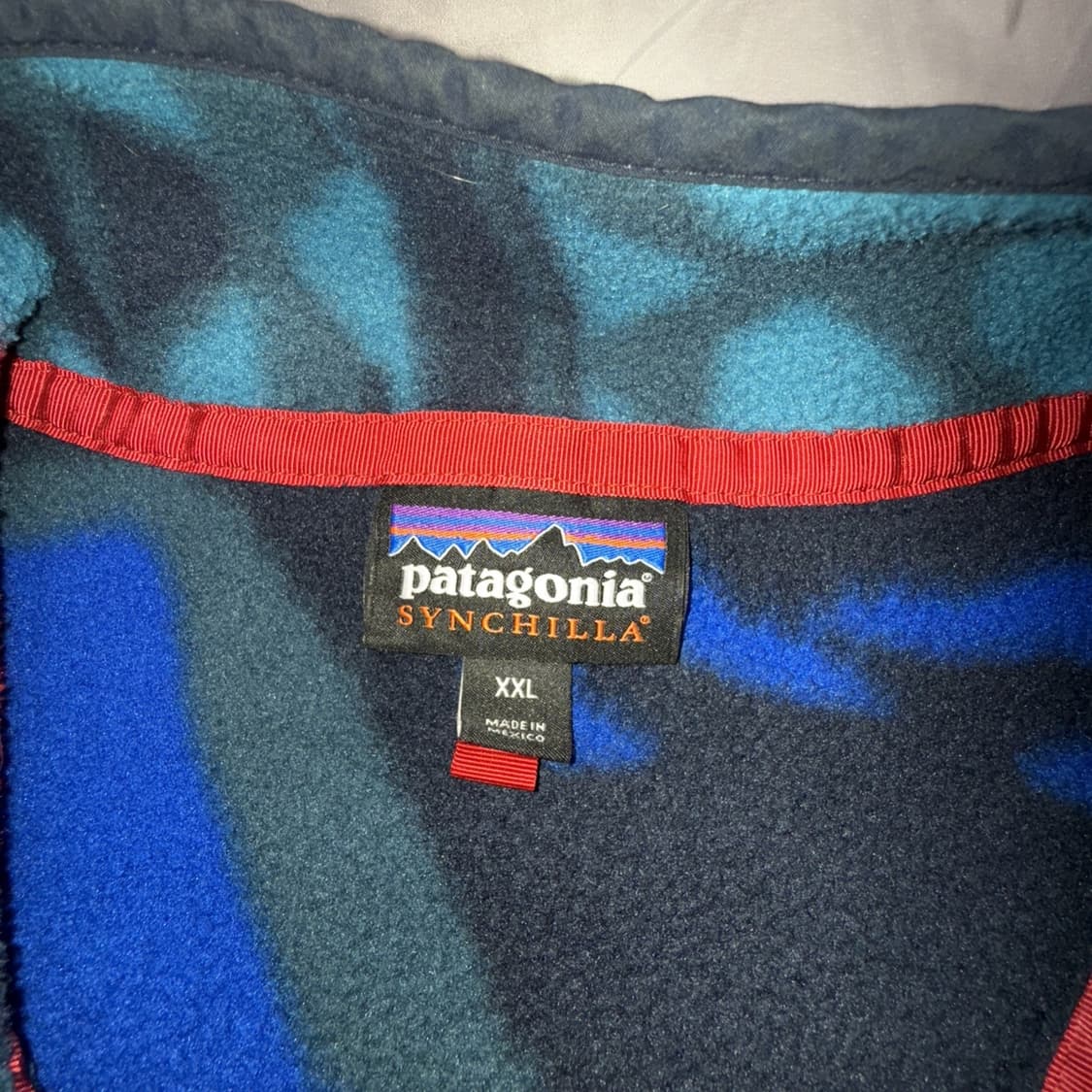 12FW 파타고니아 신칠라 스냅-T 플리스 네이비 멀티 패턴 상품이미지3