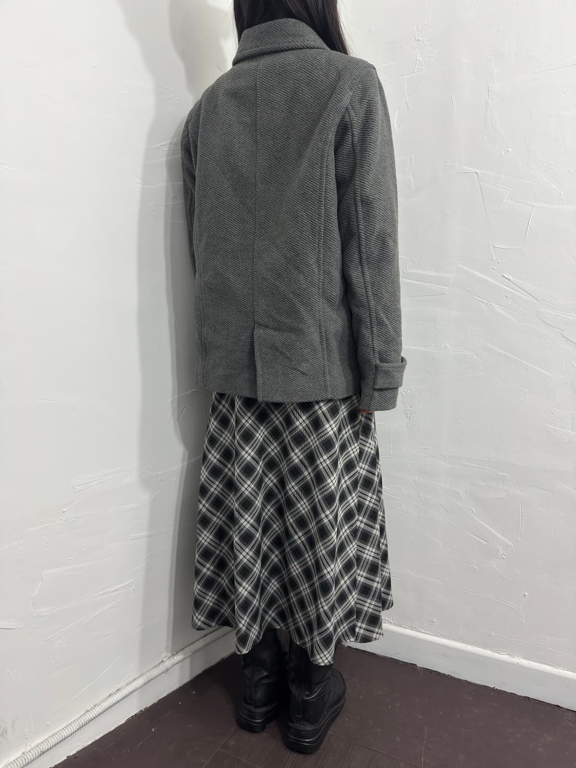 uniqlo check skirt 상품이미지5
