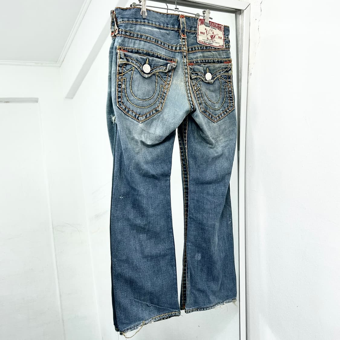 트루릴리전 월드투어 데미지 데님 팬츠 상품이미지4