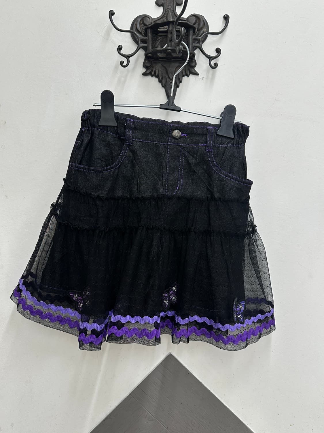 🖤나나깔 안나수이 코디세트🖤 레이어드 펑크 락 시크 이너 티셔츠 상품이미지7