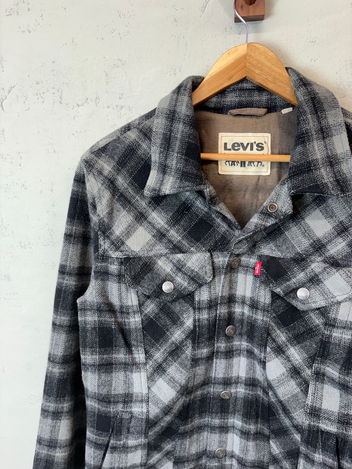 리바이스 플란넬 울 체크 트러커 자켓 상품이미지5