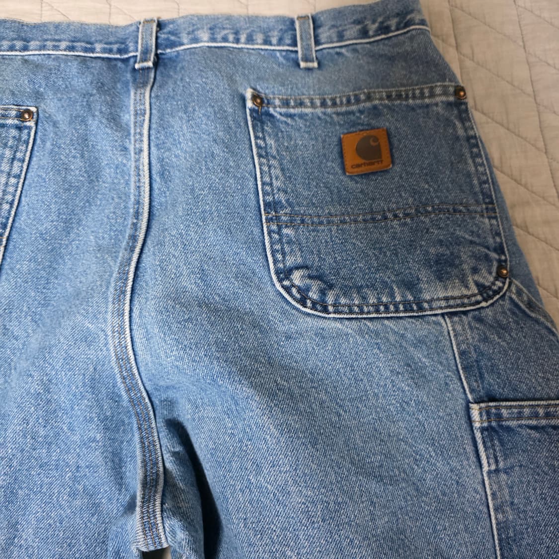 [38X32] 빈티지 칼하트 더블니 B73 DST 데님팬츠 굿 B-21 상품이미지5