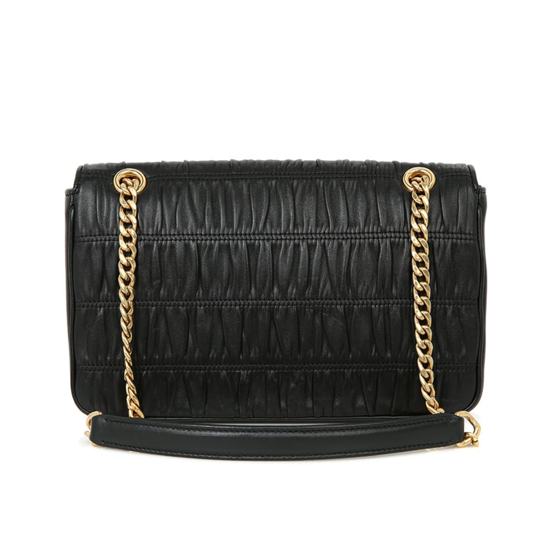 프라다 나파 고프레 체인 숄더백 블랙 플랩 크로스 1BD235 상품이미지6