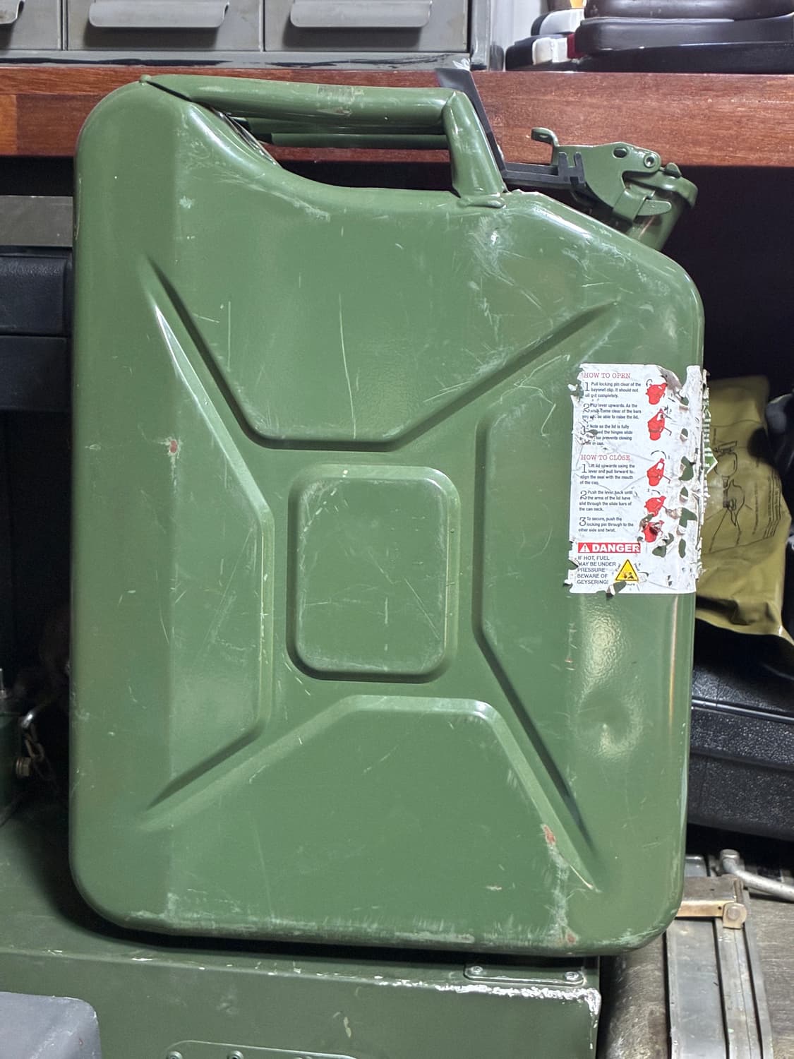 스틸 제리캔/ 밀리터리 스펙 연료통/ 20L 상품이미지2