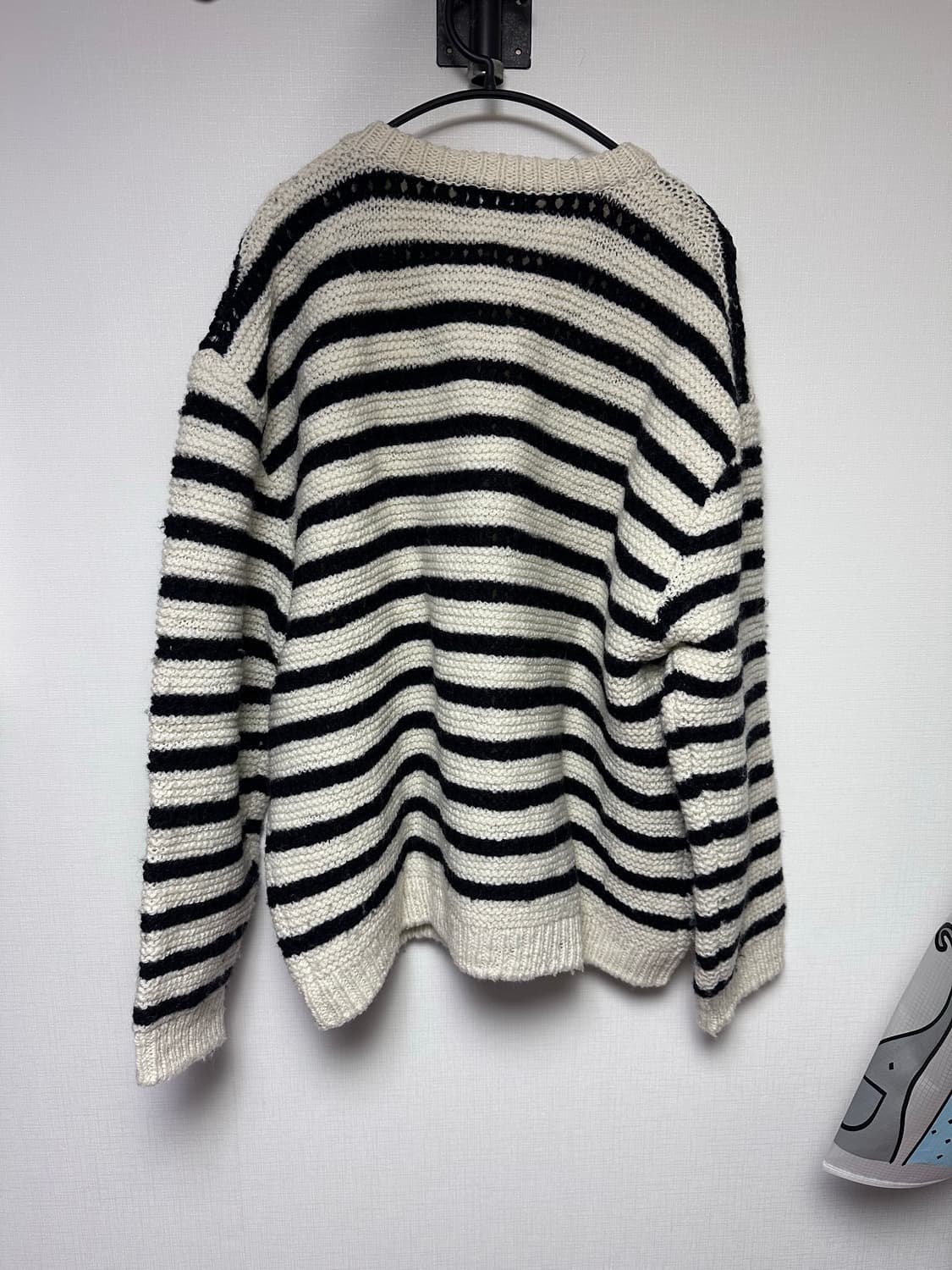 에스티유 stu 라운드넥 스트라이프 가디건 L 상품이미지4