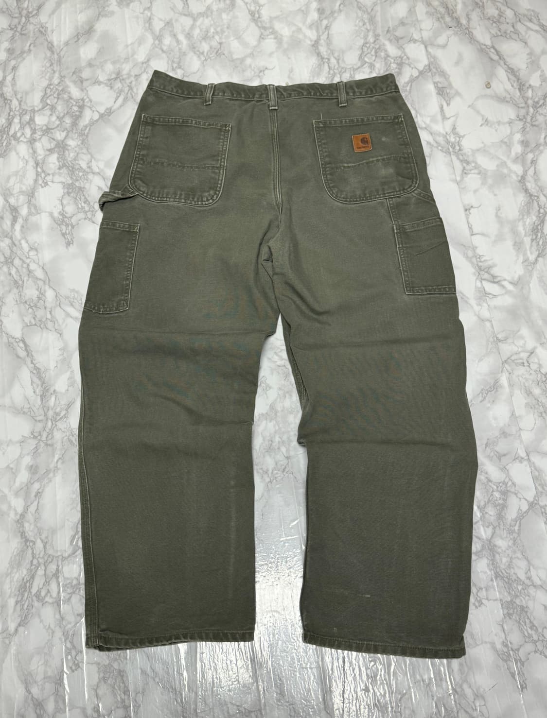 칼하트 B11 모스그린 와이드 워크 바지 상품이미지1