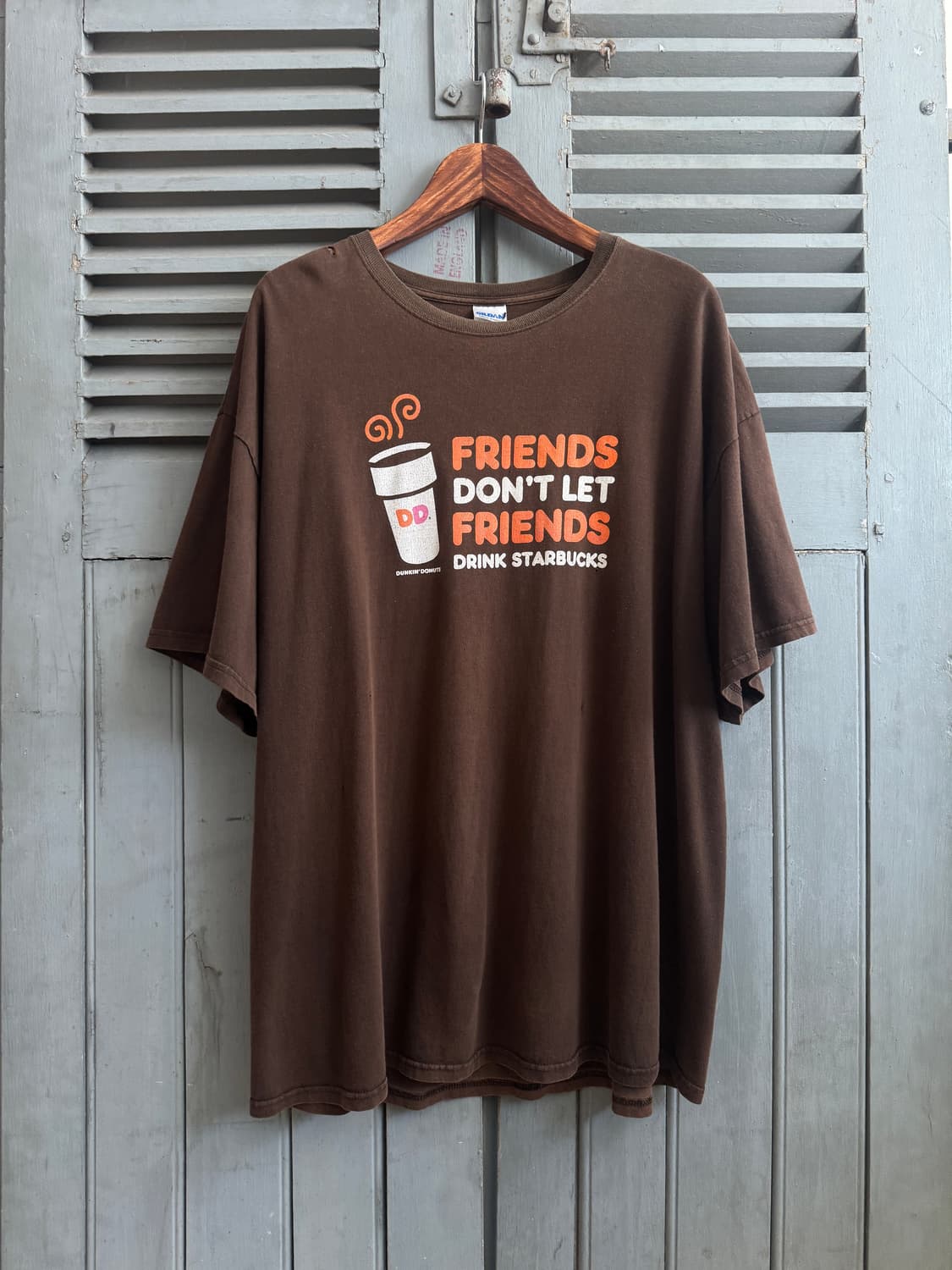 [2XL]USA 빈티지 던킨 프린팅 티셔츠 상품이미지2