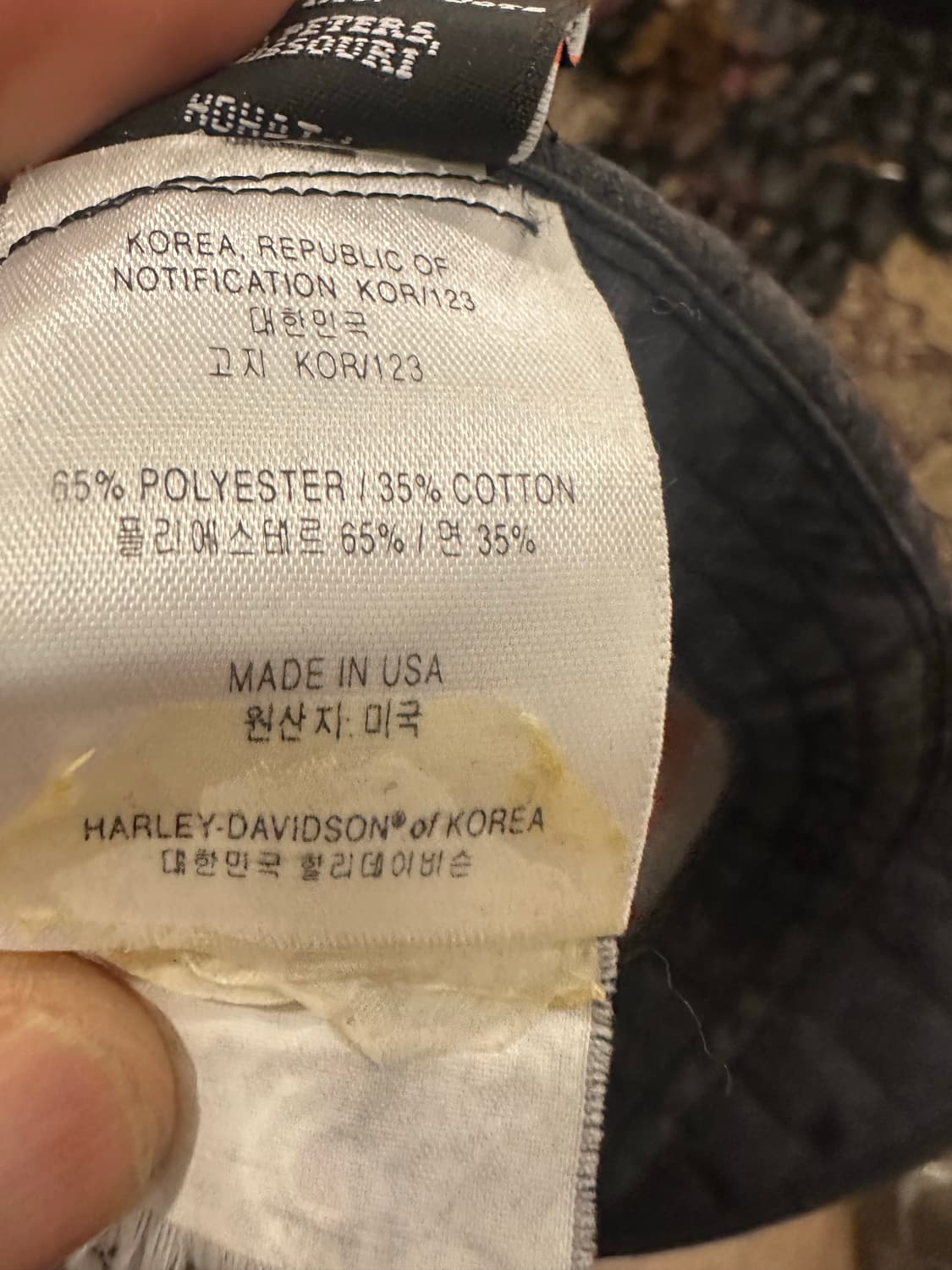OS)할리데이비슨 퀄팅 모자 Made in usa 상품이미지2