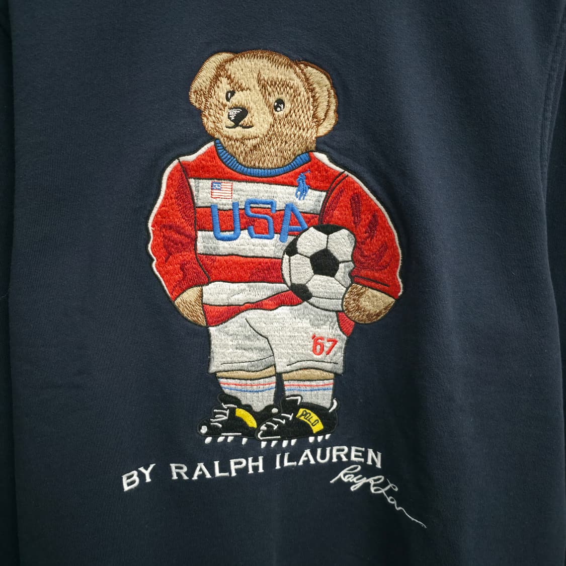 [XL] 폴로 랄프로렌 베어 맨투맨 네이비 상품이미지4