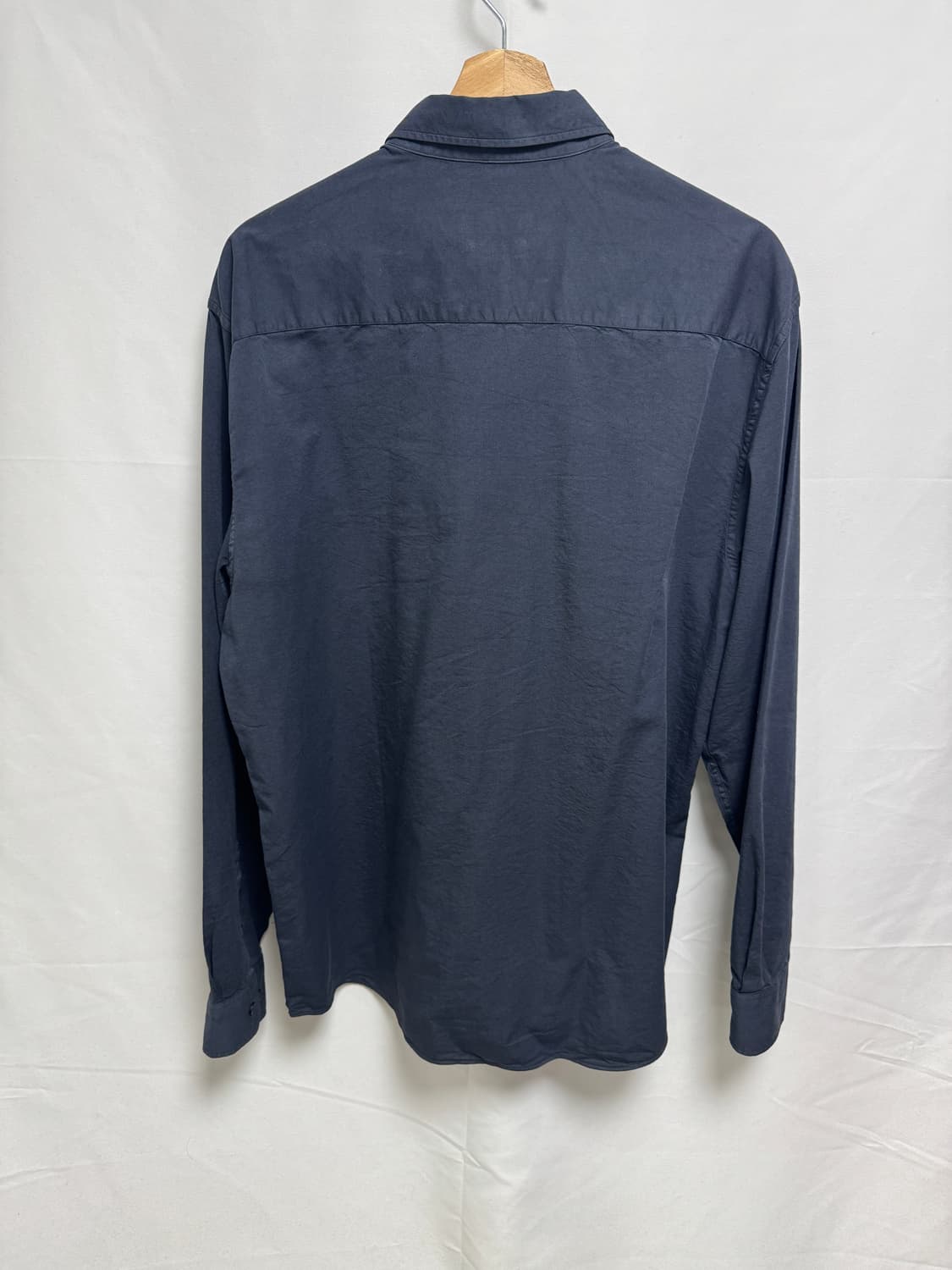 [XL] 마시모두띠 코튼 블랜드 레귤러핏 트윌 셔츠 DARK GREY 상품이미지2