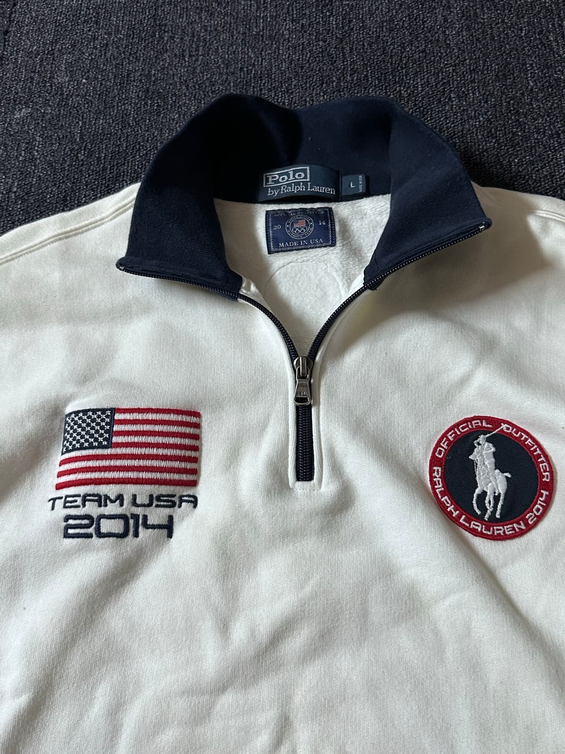Polo 폴로 랄프로렌 성조기 2014 올림픽 팀USA 하프 반집업 상품이미지4