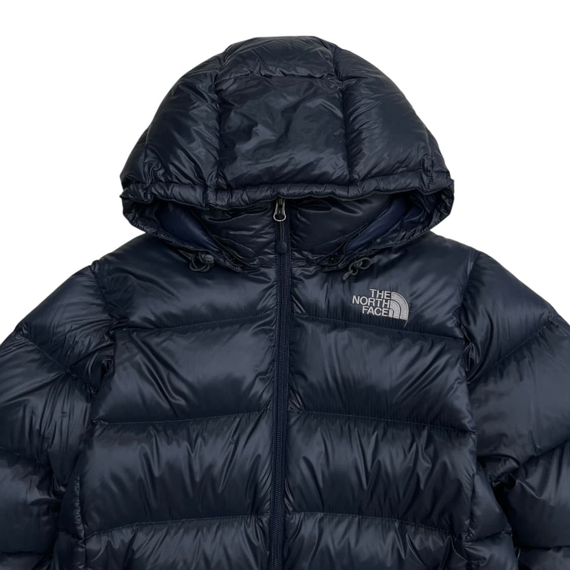 노스페이스 로고 네이비 후드 패딩 85 상품이미지4