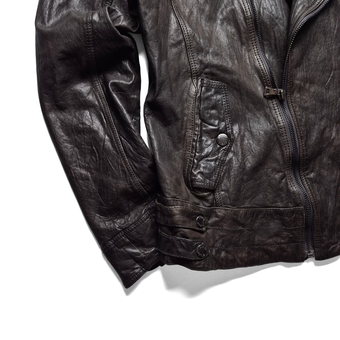 [L] 게스 양가죽 라이더 자켓 상품이미지3