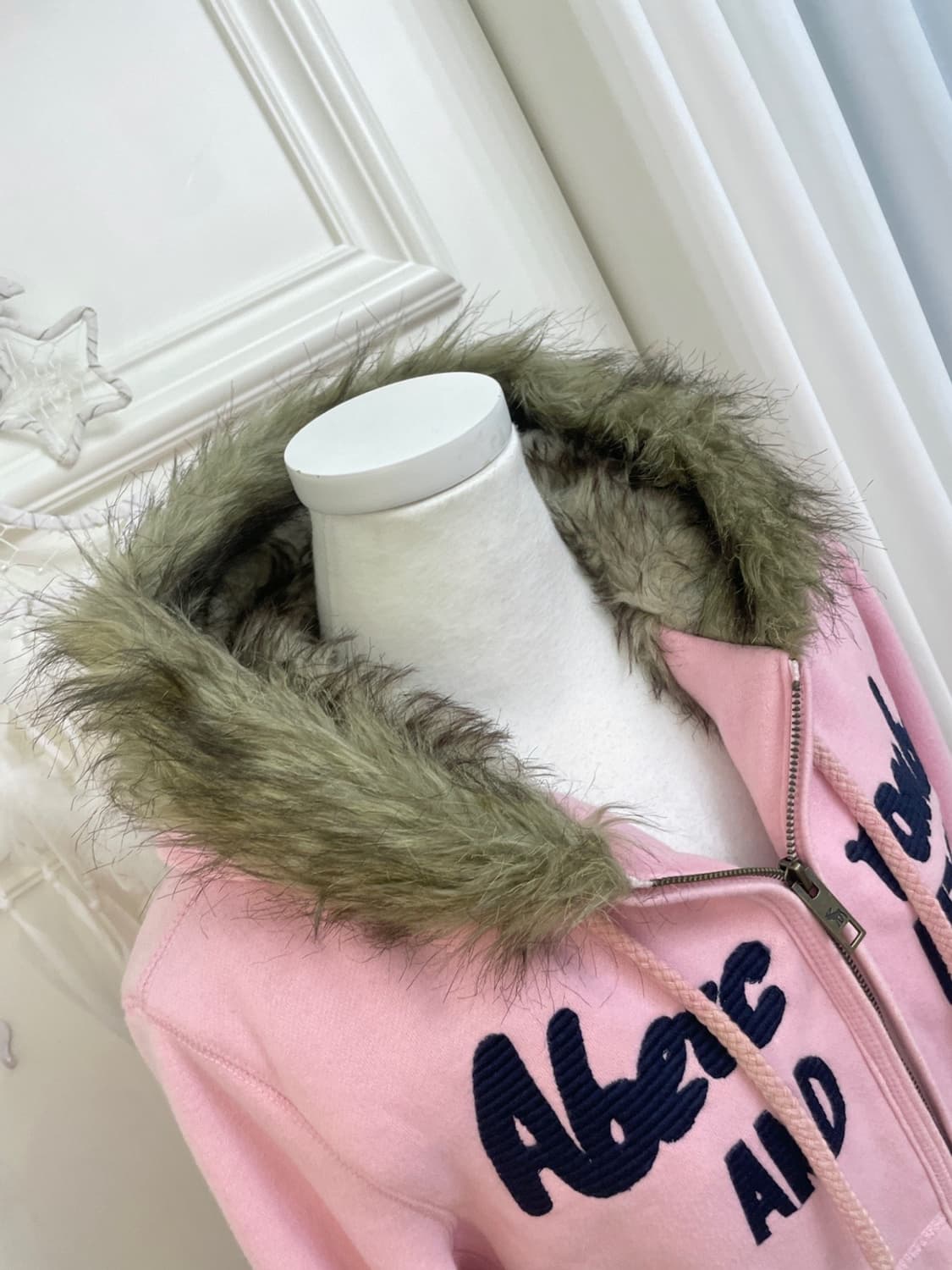 ABERCROMBIE pink wolf warm hoodie-zip 상품이미지7