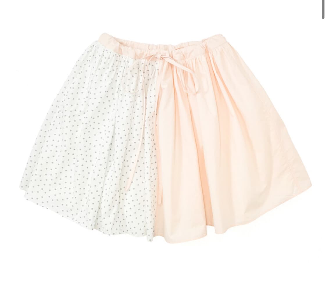 샵페어리 하프 패턴 코튼 스커트 핑크 상품이미지1
