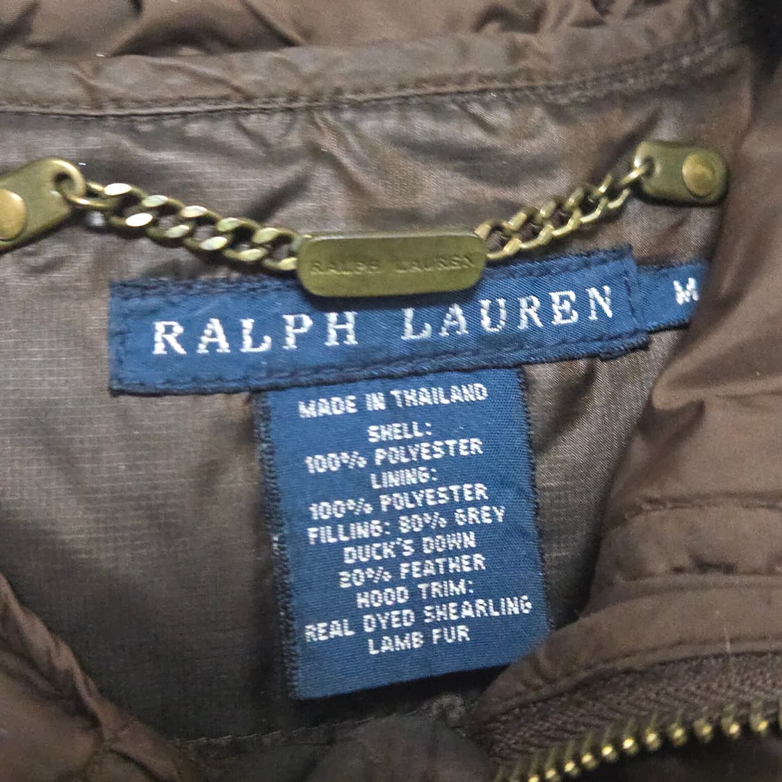 랄프로렌 덕다운 브라운 파카 / 여성 패딩 / 여성 점퍼 상품이미지4