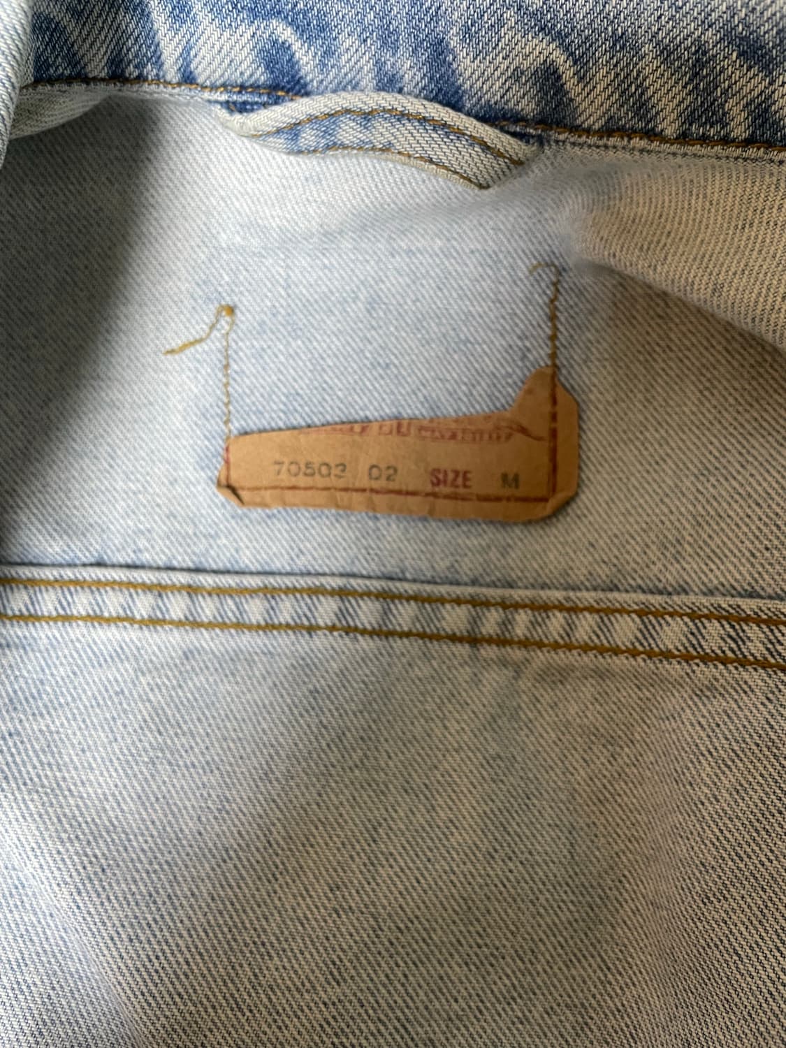 [M] 90s 리바이스 70503 3세대 자켓 연청 상품이미지2
