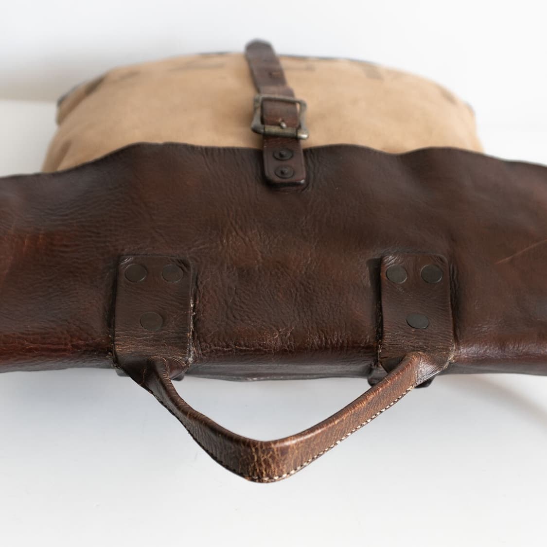 더블알엘 rrl 켄버스 가죽 토트백 크로스백 상품이미지3